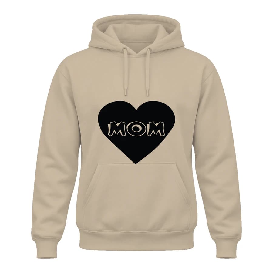 Hoodie — Mom — الأمام — بيج